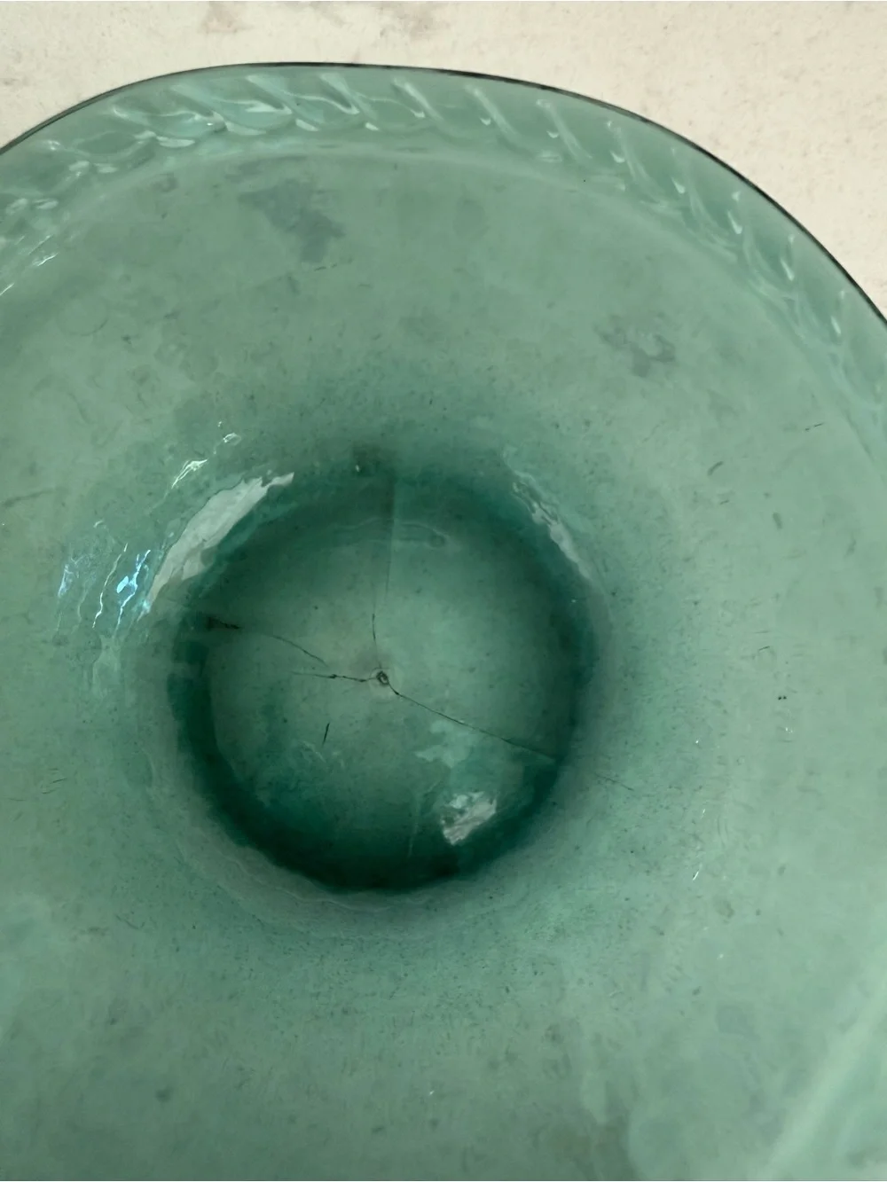 Pottery Barn Emerald Green Melamine Rope-Edge Bowls - Set of 5